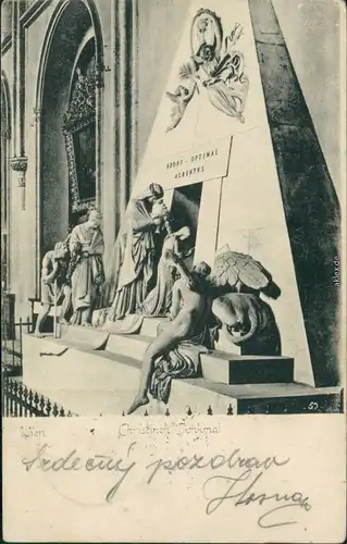 Ansichtskarte Wien Christinen-Denkmal 1920