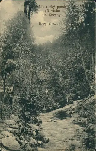 Königgrätz Hradec Králové Liberecký potok při  do Kněžny, Hory Orlické 1937