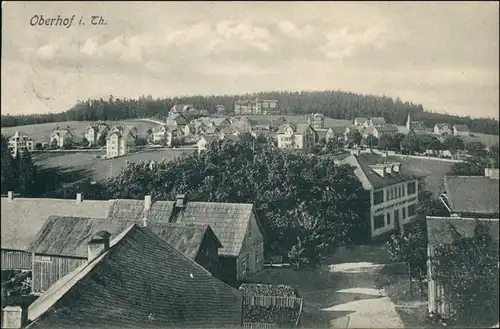 Ansichtskarte Oberhof (Thüringen) Straßenpartie im Ort 1907 