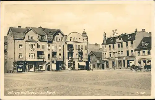 Postcard Schroda Środa Wielkopolska Partie auf dem Markt 1940 