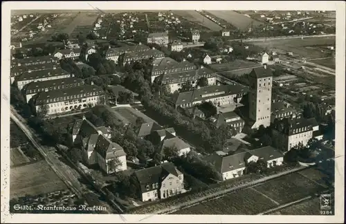 Neukölln-Berlin bis 1912 Rixdorf Luftbild - Städt. Krankenhaus 1934 