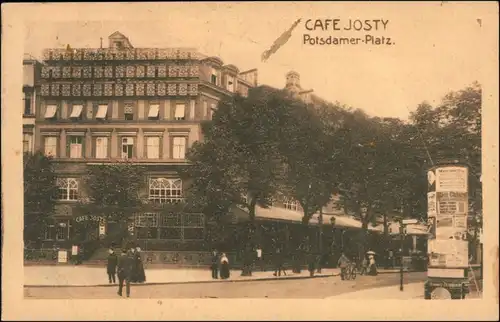 Ansichtskarte Tiergarten-Berlin Cafe Josty - Potsdamer Platz 1928 