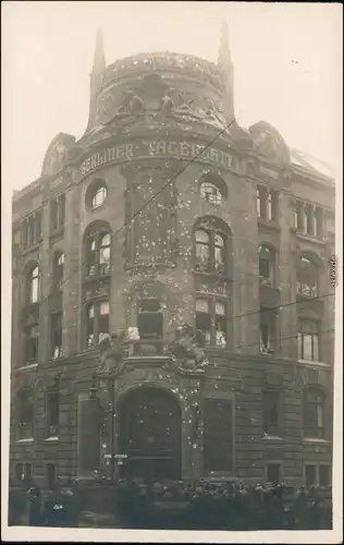 Berlin zerstörtes Gebäude Berliner Tageblatt - Privatfoto Schützenstraße 1919