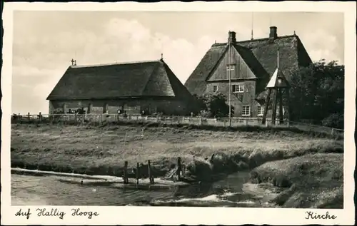 Ansichtskarte Hallig Hooge Kirche - Hallig Hooge 1931 
