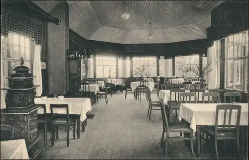 Ansichtskarte Großschönau (Sachsen) Innenansicht - Restaurant Hutberg 1917 