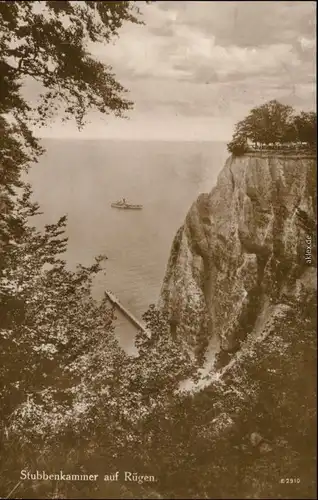 Stubbenkammer-Sassnitz Saßnitz Stubbenkammer - Steg, Dampfer 1929 