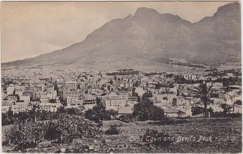 Kapstadt Blick auf die Stadt und Devil´s Peak