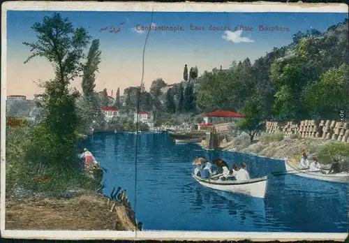 Istanbul Konstantinopel | Constantinople Eaux douces d'Asle Bosphor  1919