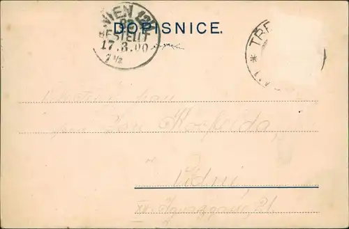 Postcard Třeboň Knížecí hrobka 1900