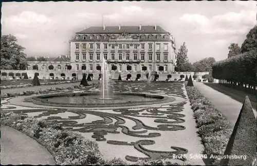 Ansichtskarte Brühl Schloss Augustusburg 1958
