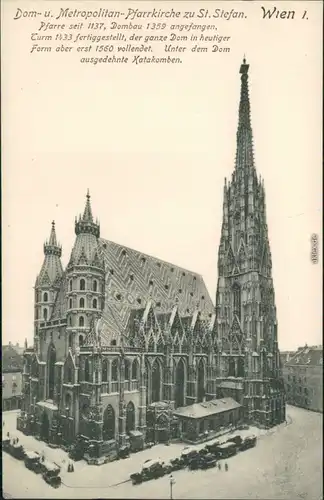 Ansichtskarte Wien Stephansdom 1913