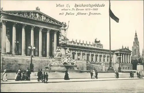 Ansichtskarte Wien Reichsratspalast 1913