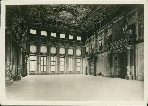 Ansichtskarte Augsburg Rathaus - Goldener Saal 1939