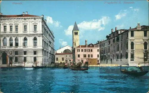 Cartoline Venedig Venezia Gondeln 1915