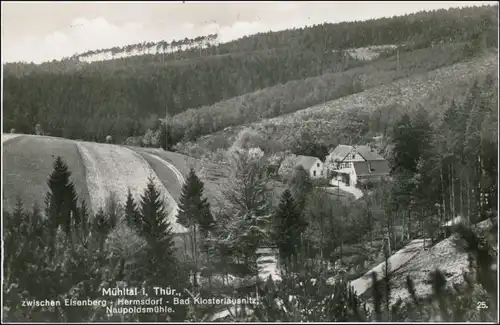 Ansichtskarte Mühltal Blick auf den Ort 1938