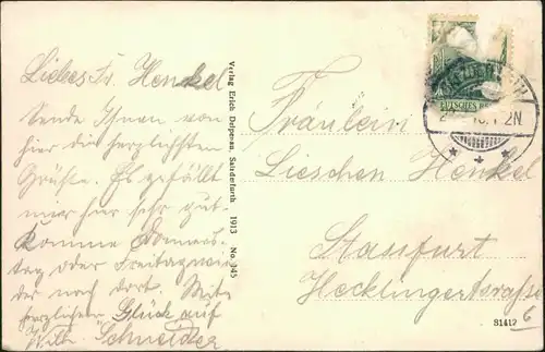 Ansichtskarte Bad Salzdetfurth Stadt, Waldschlößchen und Waldhaus 1913 