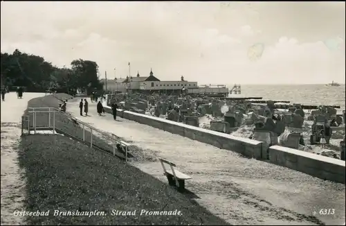 Brunshaupten-Kühlungsborn Strand, Seebrücke und Promenade 1931 