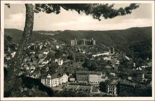 Karlsbad Karlovy Vary Blick vom Hirschensprung auf die Stadt 1935