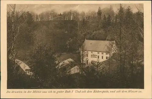 Ansichtskarte Wachau (Sachsen) Marienmühle 1923