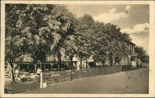 Ansichtskarte Weinböhla Gartenrestaurant "Waldfrieden" 1932