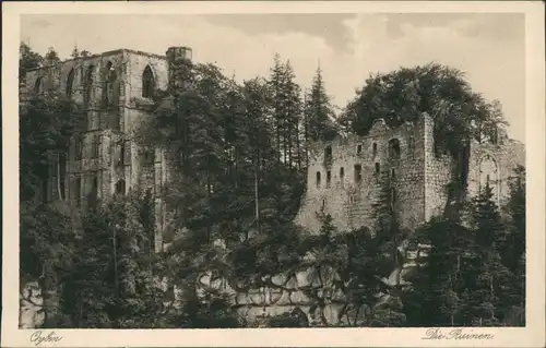 Ansichtskarte Oybin Burg und Klosterruine 1929