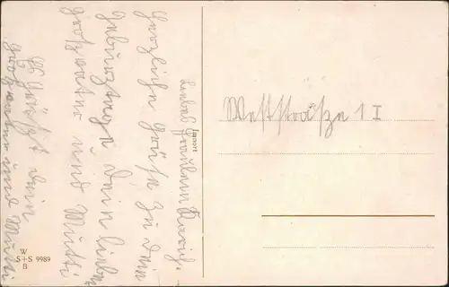 Geburtstag - Mädchen mit Blumen u. Kuchen klingelt an Tor, Hund, Katze 1935