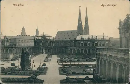 Ansichtskarte Innere Altstadt-Dresden Dresdner Zwinger 1967