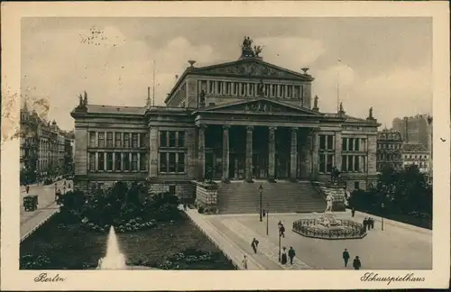 Ansichtskarte Mitte-Berlin Konzerthaus (Altes Schauspielhaus) 1924