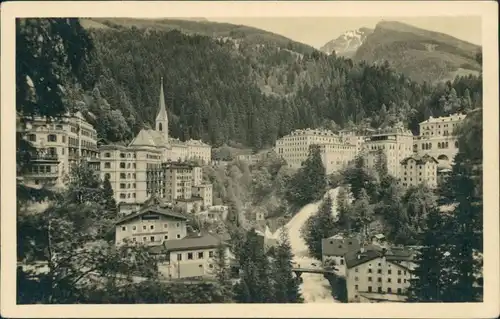 Ansichtskarte Bad Gastein Blick auf den Ort 1932