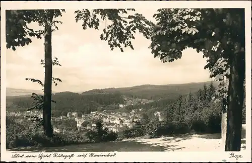 Postcard Marienbad Mariánské Lázně Blick auf den Ort 1941