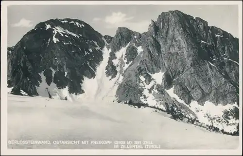 Ansichtskarte Gerlos Gerlossteinwand, Ortsansicht mit Freikopf 1930