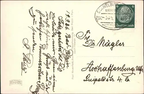 Postcard Bad Polzin Połczyn Zdrój Kurpark mit Konzertplatz 1936