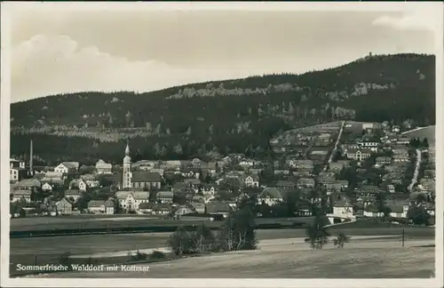 Ansichtskarte Walddorf-Kottmar Blick auf den Ort 1933