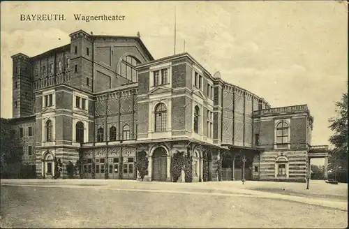 Ansichtskarte Bayreuth Wagnertheater 1914