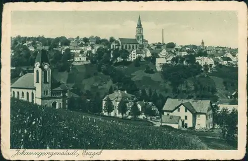 Ansichtskarte Johanngeorgenstadt Blick auf den Ort 1929