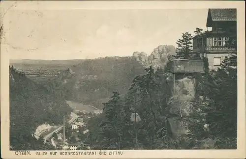 Ansichtskarte Oybin Berggasthof Oybin 1922