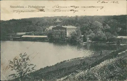 Ansichtskarte Westend-Berlin Blick auf das Seeschloss Pichelsberge 1912 