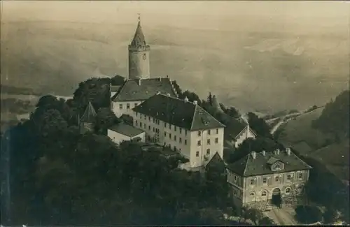 Ansichtskarte Seitenroda Burg Leuchtenburg, Museum - Fliegeraufnahme 1929