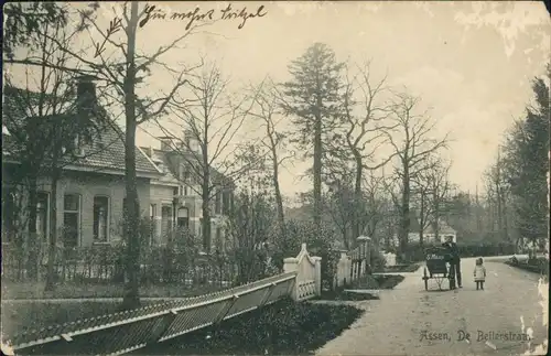 Postkaart Assen De Beilerstraat - Villen 1910 