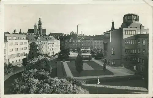 Postcard Königgrätz Hradec Králové Straßenpartie 1940 