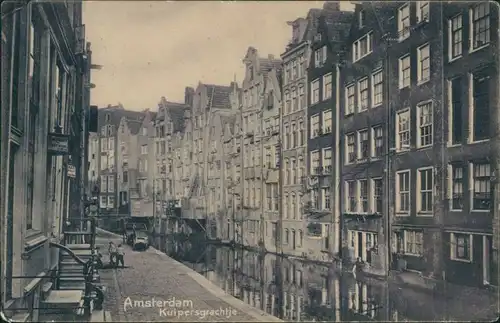Postkaart Amsterdam Amsterdam Partie in der Kuipersgrachtje 1917 