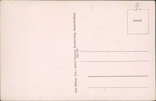 Ansichtskarte Schielo-Harzgerode Heilstätte 1939