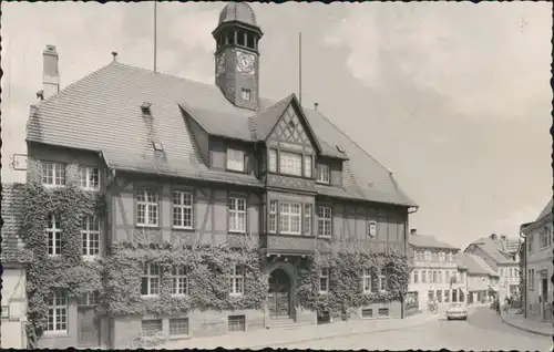 Ansichtskarte Gernrode-Quedlinburg Rathaus 1958