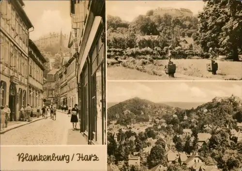 Ansichtskarte Bad Blankenburg Tränkestraße, Schloßpark, Panorama 1973