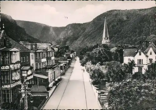 Ansichtskarte Thale (Harz) Hubertusstraße 1964