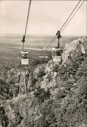 Ansichtskarte Thale (Harz) Personenschwebebahn 1971