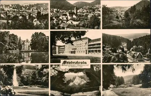 Ansichtskarte Friedrichroda Stadtteilansichten - Stadt, Umland 1958 