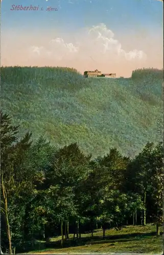 Ansichtskarte Wieda (Harz) Berghotel "Stöberhai" 1914