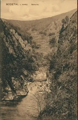 Ansichtskarte Treseburg Bodetal Harz - Schurre 1905