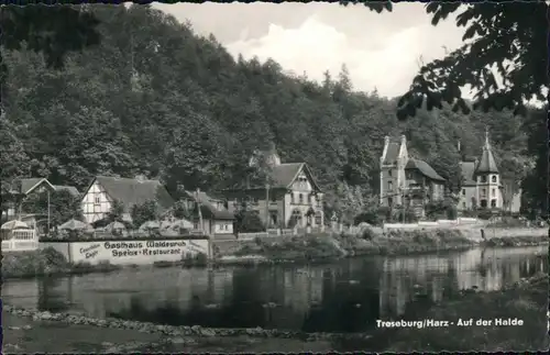 Ansichtskarte Treseburg Gasthaus Waldesruh, auf der Halde 1960